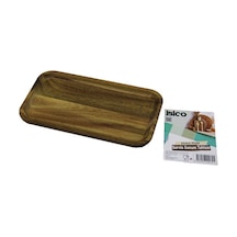 İbico İ22-279 Ahşap Servis Sunum Tepsi Ve Tahtası 25 X 14 X 1.4cm Akasya Dikdörtgen Mini Tepsi Diğer