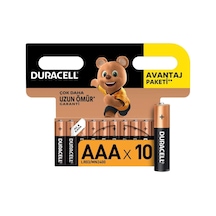 Duracell AAA Blister İnce Kalem Pil 10'lu