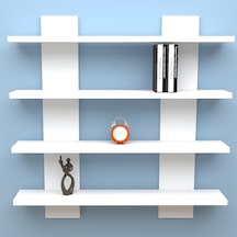 Mbesmobilya Mbes Mobilya Dekoratif H Model Raf Beyaz