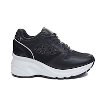 Flet 185 Siyah-beyaz Kadın Spor Sneaker Siyah