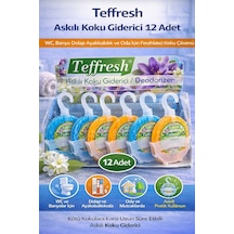 Teffresh Askılı Koku Giderici 12 Adet Wc Banyo Dolap Ayakkabılık Ve Oda İçin Askılı Ortam Koku Giderici 71856561