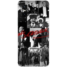 Infinix Gt 30 Pro Uyumlu Kırmızı Mustafa Kemal Atatürk İmza Baskılı Silikon Kılıf Renkli
