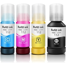Baskistan Epson 112 Ecotank Uyumlu  Mürekkep L6550 L6570 L6580 L15150 L15160 L11160 L6490 L6460 L15180