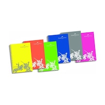 Faber Castell A4 140 Yaprak Çizgili Plastik Kapak Spiralli Defter