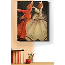 Webstyle Sayılarla Boyama Seti Kasnaklı Iki Semazen 60 X 75 Cm