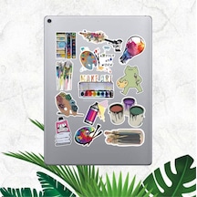 Sanat Ressam Sticker Seti Laptop Ajanda Pc Tablet Telefon Defter Etiket Bullet Journal Diğer
