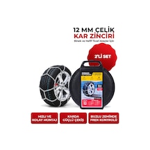 12mm No: 12 Profesyonel Oto Kar Zinciri, Binek Ve Hafif Ticari Araçlar İçin 12 Numara