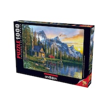 Anatolian 1000 Parça Dağevinde Günbatımı-Sunset Cabin 1024