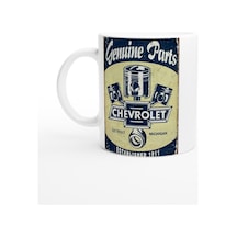 Chevrolet Piston Logolu Retro Kupa Bardak Renkli