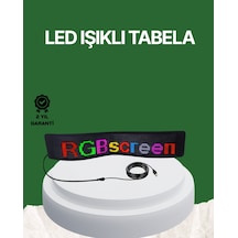 Usb Girişli Rgb Led Tabela Ayarlanabilir Parlaklık Ve Kayan Yazı Özellikli Kırmızı