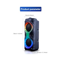 Platoon Pl-4625 Bluetooth,sd,usb Bağlantılı Rgb Işıklı Speaker Ms-3630bt-m