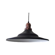 S Retro Metal Sarkıt Vintage Avize Siyah