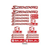 Sticker Seti Dominar Bajaj Motosiklet A4 Ebatı 09 Nötr