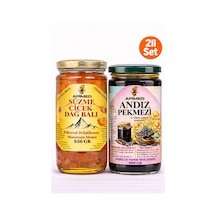 Süzme Çiçek Balı 850gr Ve Andız Pekmezi 800gr Harika Fırsat Ekonomik Set