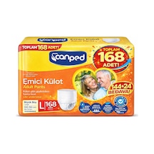 Canped Emici Külot Pants Yetişkin Hasta Bezi L 168 Adet
