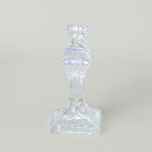 Linens Classy Şamdan 8x8x16 Cm Şeffaf Şeffaf