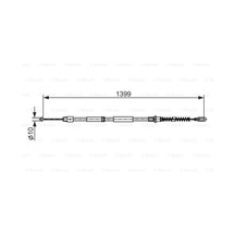 BOSCH 1987482539 Fren Teli 1399 Mm
