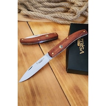 Ceviz Sap Çakı Kamp Çakısı Outdoor Piknik Bahçe Çakısı Çk128 Kahverengi