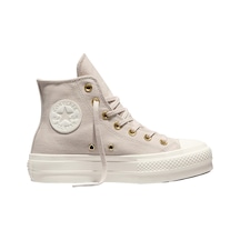 A18386c-k Converse Chuck Taylor All Star Lıft Sıde Zıp Kadın Spor Ayakkabı Krem A18386c-k