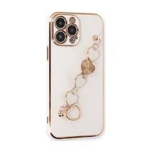 Apple İphone 14 Pro Kılıf Esila Silikon - Beyaz