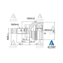 Honda Civic 2006-2011 Aks Kafası Dış Absli 44014-sna-000