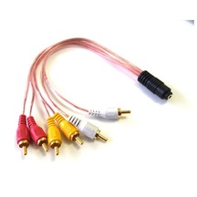 Electroon 3.5Mm Dişi - 6 Rca Erkek 5+1 Kablosu