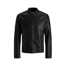 Jack & Jones 12182461 Jjewarner Jacket Noos Erkek Mont 12182461-R4306 Siyah