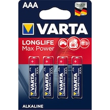 Varta Longlife Max Power Alkalin AAA İnce Kalem Pil 4'lü