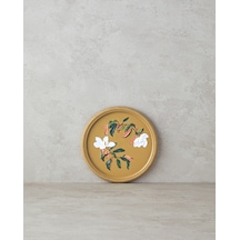 Flowers Polyresin Duvar Aksesuarı Bej