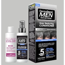 Dermaderm Men Saç Siyahlaştırıcı Beyaz Kapatıcı Saç Kremi 60 ML + Oksidan 20 Volume 60 ML
