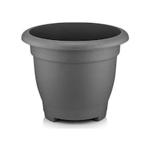 Omnipazar So-vhs3 Dekoratif Vaha Saksı İç Ve Dış Mekan 3.9 Litre No 3 Antrasit 116