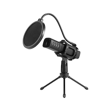 Padalink Kardiyak Yönlendirmeli Kondenser Mikrofon, Gürültü Engelleyici + Saçak + 2 Usb Kablosu İle Bilgisayar/ Telefon Uyumlu, 48khz Net Ses Kaydı