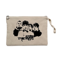 Arctic Monkeys Group Krem Clutch Astarlı Cüzdan / El Çantası Krem