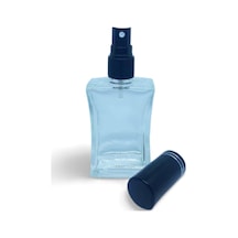 Parfüm Şişesi 50 Ml 10 Adet Siyah Kapak Plastik Valf İçbükey Boş Şişe