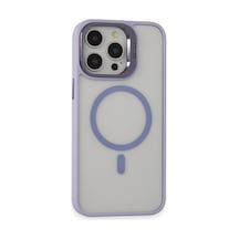 Joko Apple iPhone Uyumlu 15 Pro Max Kılıf Roblox Lens Magsafe Standlı Kapak - Lila İtdark10259