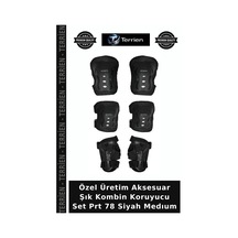 Özel Üretim Aksesuar Şık Kombin Koruyucu Set Prt 78 Siyah Medıum