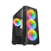 Everest X-Racer Peak 600W Temperli Camlı 4x12 CM Rgb Fan Mid-Tower Gaming Oyuncu Kasası Everest X-Racer Peak 600W Temperli Camlı 4x12 CM Rgb Fan Mid-Tower Gaming Oyuncu Kasası