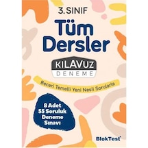 3.Sınıf Bloktest Tüm Dersler Kılavuz Deneme -  Bloktest Yayınları