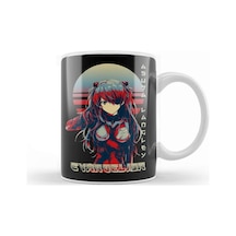 Asuka Langley Sohryu Evangelion 02 Kupa Bardak Porselen Karışık