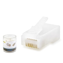 Nodar Nd2406 Cat6 Konnektör Ezrj45 100lü Plastik Kutu Beyaz