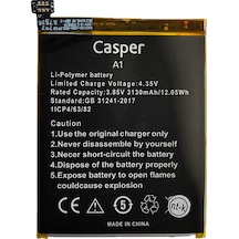 Teknonet Casper Via A1 Plus Uyumlu 3200 Mah Batarya