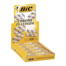 Bic Chrome Platinum Çift Taraflı Tıraş Bıçağı 100'lü Kutu