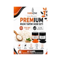Premium Mum Yapım Hobi Seti - Soya Wax 250 Gr - 2'li Toz Mum Boyası Seti - Turuncu, Siyah Bkfabsw2502ts Karışık