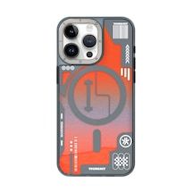 İphone 15 Pro Uyumlu Kılıf Sıvı Akışkanlı Magsafe Şarj Özellikli Youngkit Galaxy Serisi Kapak Mavi