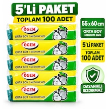 Büyük Boy Çöp Poşeti 50 Adet