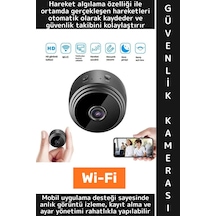 Premium Mobil Uygulamalı Gece Görüşü Bebek Çocuk Odası Ev Ofis Şık Hd Wi-fi Mini Güvenlik Kamerası