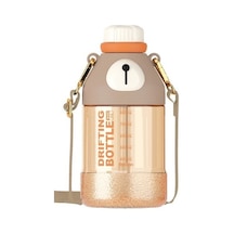 Sevil 1050ml Tritan Hasır Ve Kayışlı Çocuk Matarası Vmnvfn Kahverengi