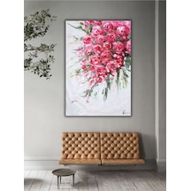 Yağlı Boya Tablo %100 El Yapımı 55cmx73cm Çiçek Buket