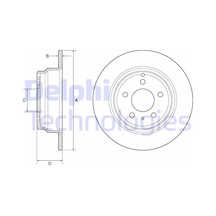Delphı Arka Fren Aynası Volvo 850 91-97 -s70-c70-v70-960-2.0-2.5-2.5 20v-2.5tdı 97 295x5dlxhavalı Bg2842 271794 31262099 9140144