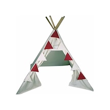Kiddy's Teepee Süs Bayrakları - Kırmızı Puantiyeli